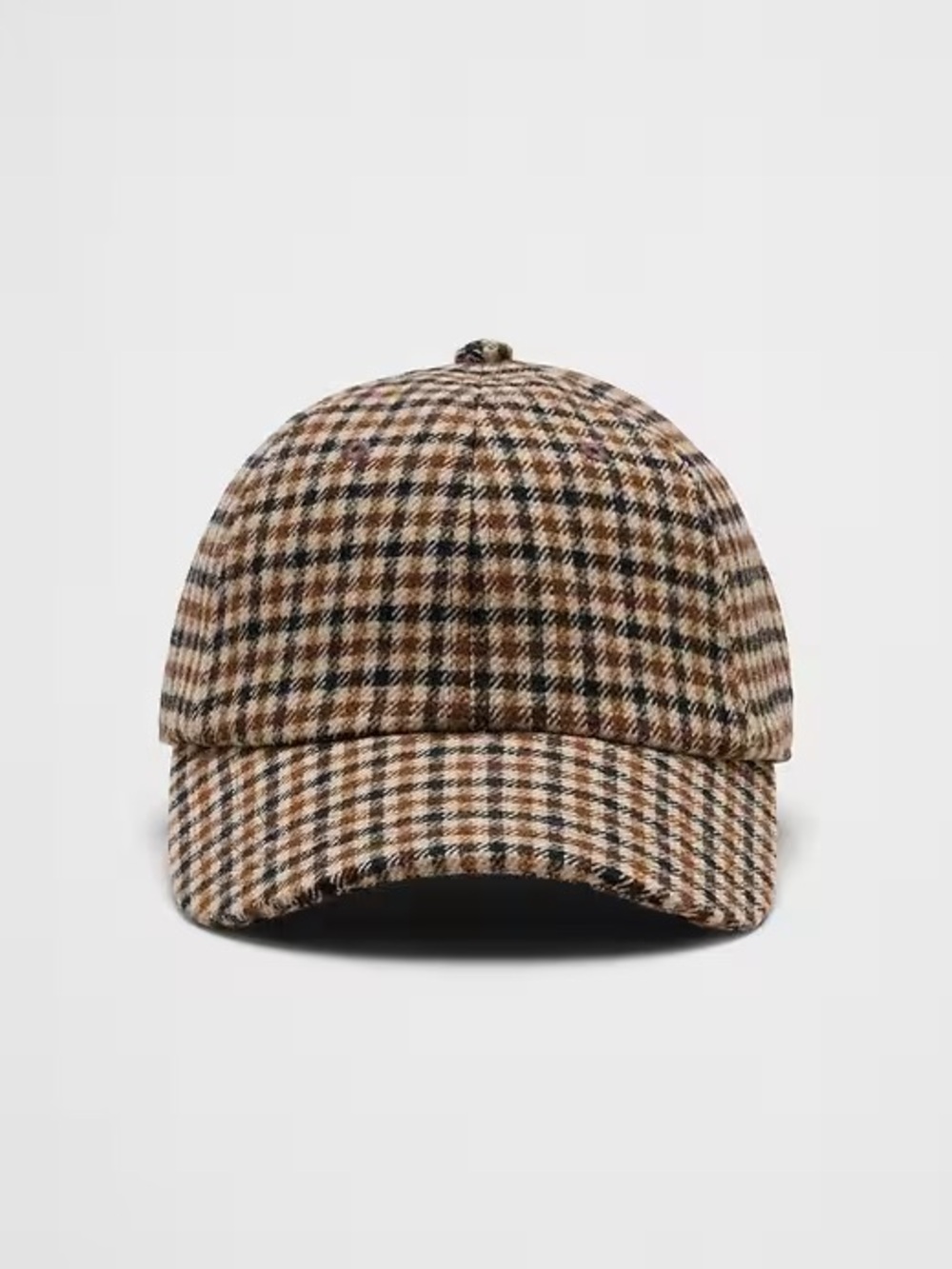 Banana Republic Houndstooth Plaid Baseball Cap